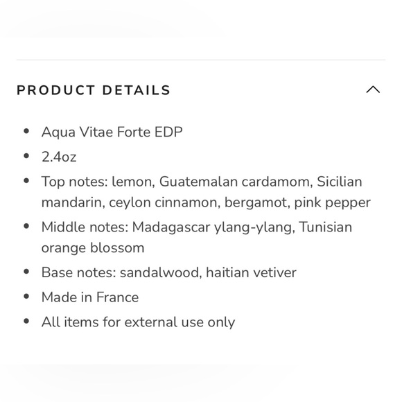 Maison Francis Kurkdjian Aqua Vitae Forte Eau de Parfume. 2.4 oz. Bottle. - Picture 2 of 6